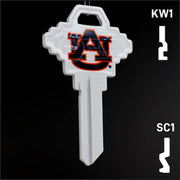 Uncut Key Blank | NCAA Auburn | Choose Keyway Residential-Commercial Key Ilco