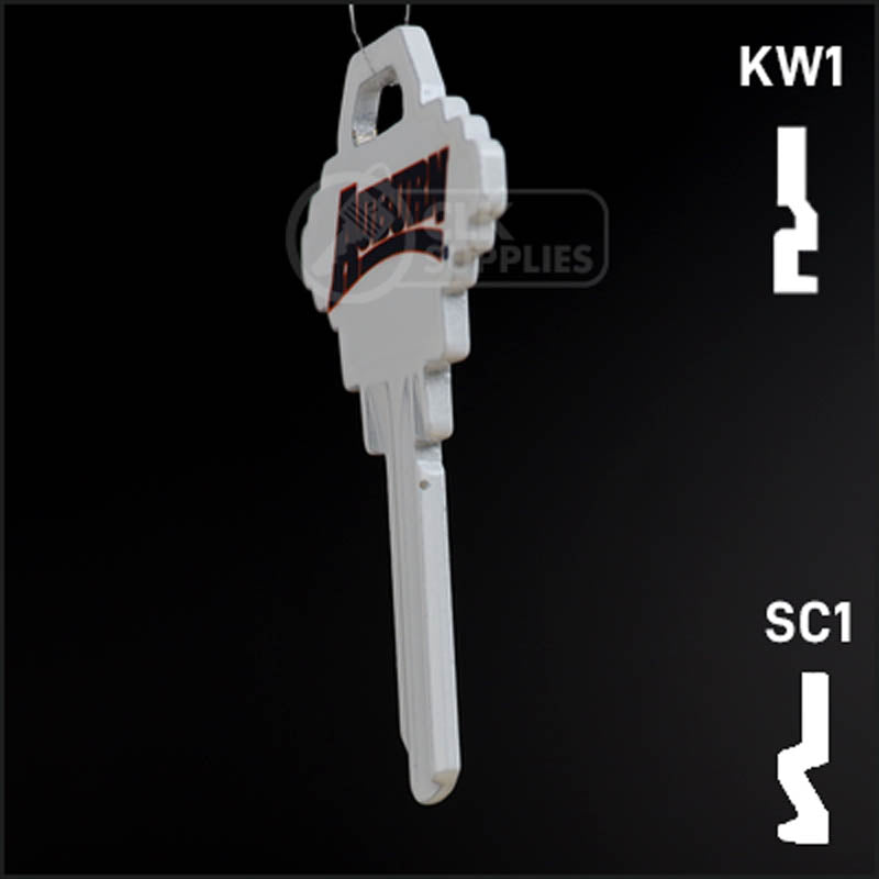 Uncut Key Blank | NCAA Auburn | Choose Keyway Residential-Commercial Key Ilco