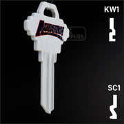 Uncut Key Blank | NCAA Auburn | Choose Keyway Residential-Commercial Key Ilco