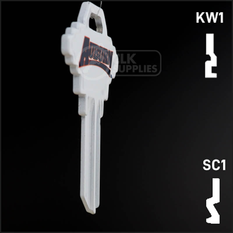 Uncut Key Blank | NCAA Auburn | Choose Keyway Residential-Commercial Key Ilco