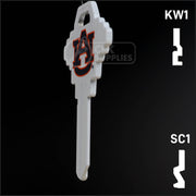 Uncut Key Blank | NCAA Auburn | Choose Keyway Residential-Commercial Key Ilco