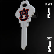 Uncut Key Blank | NCAA Auburn | Choose Keyway Residential-Commercial Key Ilco