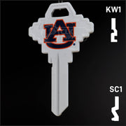Uncut Key Blank | NCAA Auburn | Choose Keyway Residential-Commercial Key Ilco
