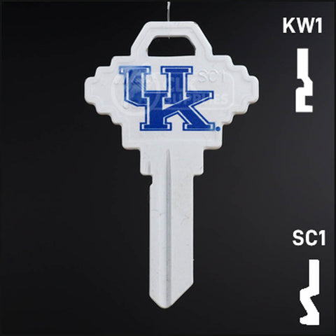Uncut Key Blank | NCAA Kentucky | Choose Keyway Residential-Commercial Key Ilco