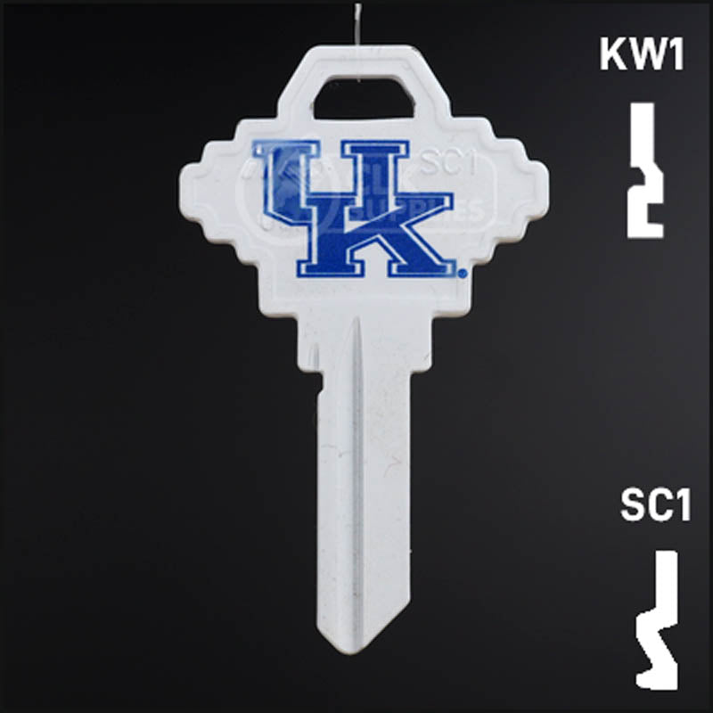 Uncut Key Blank | NCAA Kentucky | Choose Keyway Residential-Commercial Key Ilco