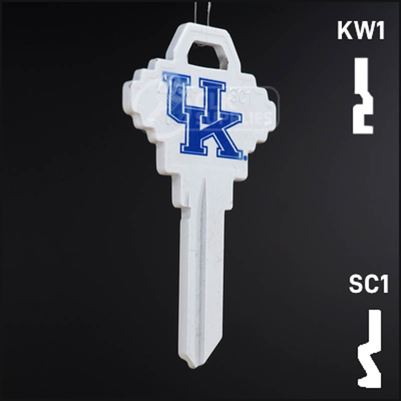 Uncut Key Blank | NCAA Kentucky | Choose Keyway Residential-Commercial Key Ilco