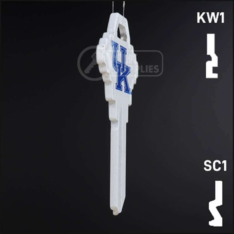 Uncut Key Blank | NCAA Kentucky | Choose Keyway Residential-Commercial Key Ilco