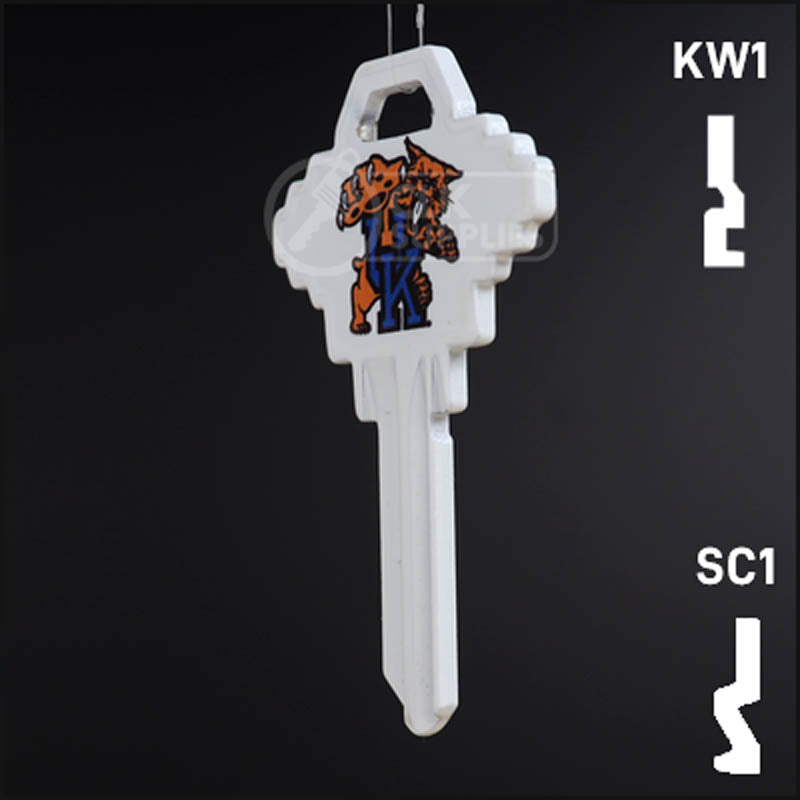 Uncut Key Blank | NCAA Kentucky | Choose Keyway Residential-Commercial Key Ilco