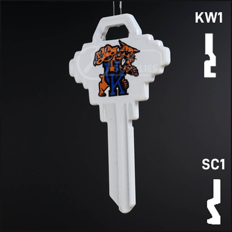 Uncut Key Blank | NCAA Kentucky | Choose Keyway Residential-Commercial Key Ilco