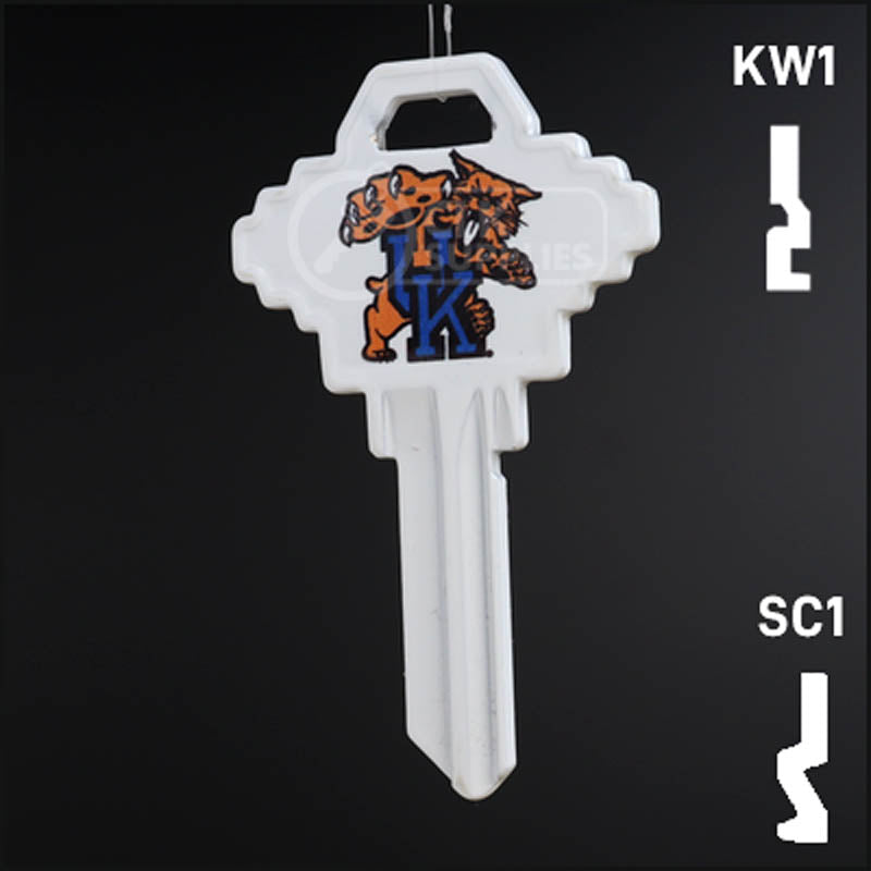 Uncut Key Blank | NCAA Kentucky | Choose Keyway Residential-Commercial Key Ilco