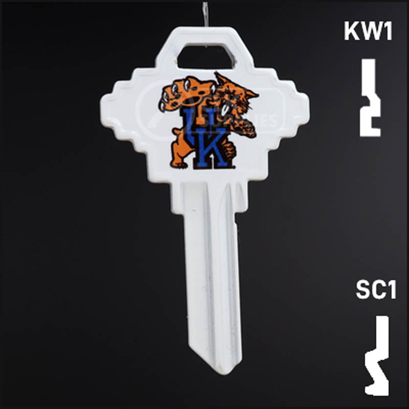 Uncut Key Blank | NCAA Kentucky | Choose Keyway Residential-Commercial Key Ilco