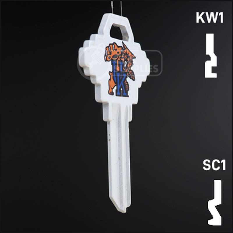 Uncut Key Blank | NCAA Kentucky | Choose Keyway Residential-Commercial Key Ilco