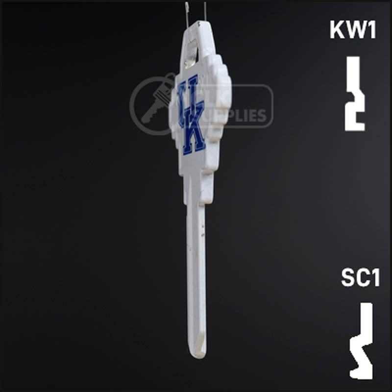 Uncut Key Blank | NCAA Kentucky | Choose Keyway Residential-Commercial Key Ilco