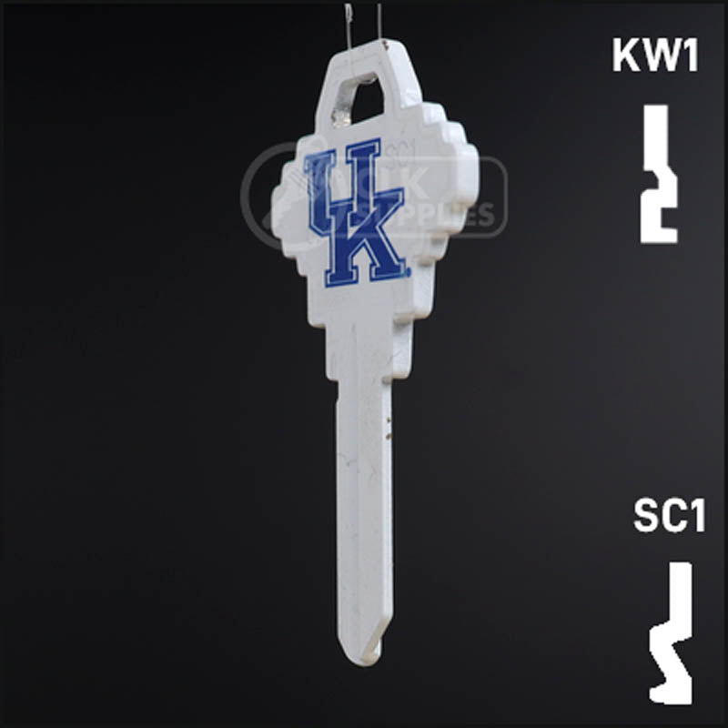 Uncut Key Blank | NCAA Kentucky | Choose Keyway Residential-Commercial Key Ilco