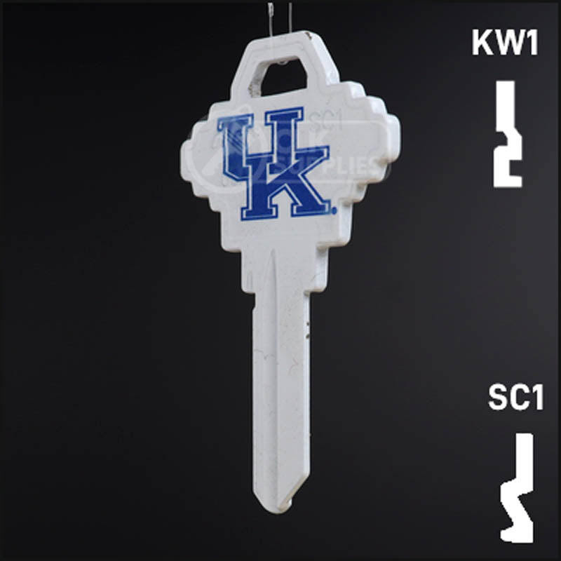 Uncut Key Blank | NCAA Kentucky | Choose Keyway Residential-Commercial Key Ilco
