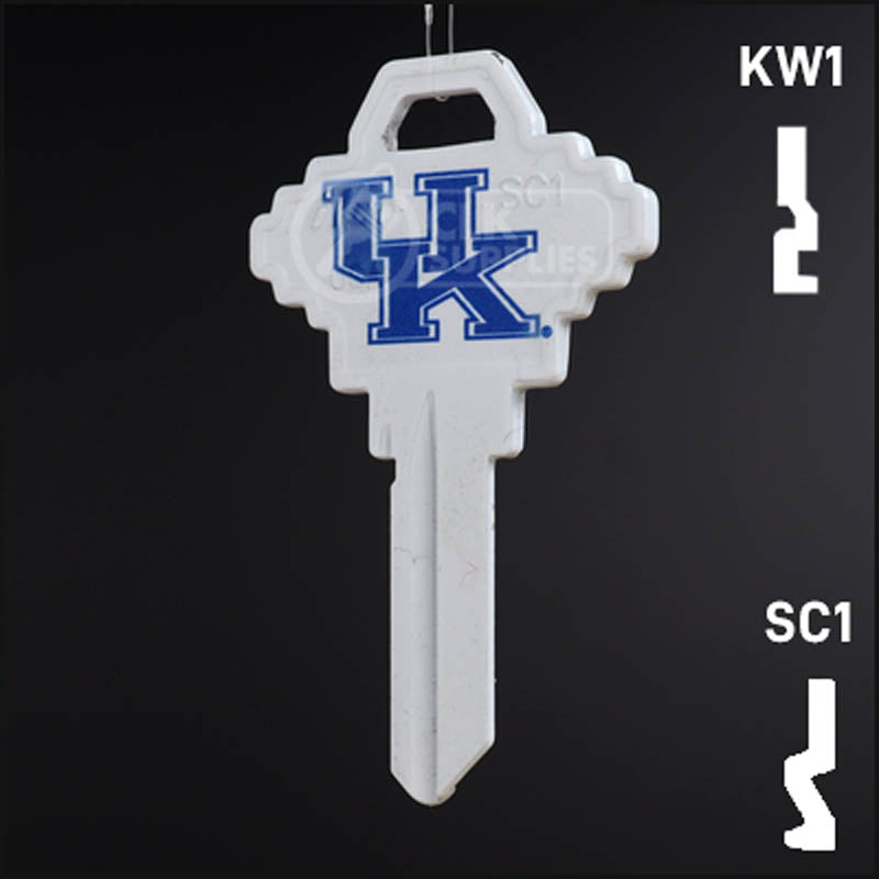 Uncut Key Blank | NCAA Kentucky | Choose Keyway Residential-Commercial Key Ilco