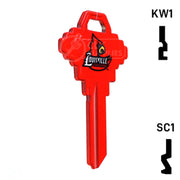 Uncut Key Blank | NCAA Louisville | Choose Keyway Residential-Commercial Key Ilco