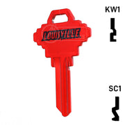 Uncut Key Blank | NCAA Louisville | Choose Keyway Residential-Commercial Key Ilco