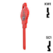 Uncut Key Blank | NCAA Louisville | Choose Keyway Residential-Commercial Key Ilco