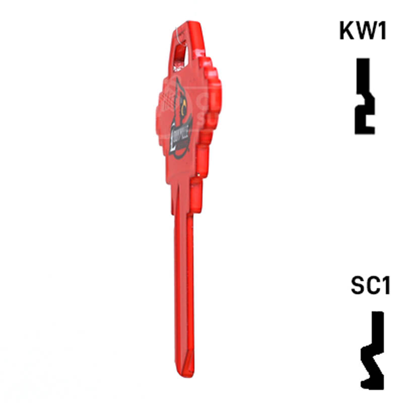 Uncut Key Blank | NCAA Louisville | Choose Keyway Residential-Commercial Key Ilco