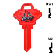 Uncut Key Blank | NCAA Louisville | Choose Keyway Residential-Commercial Key Ilco
