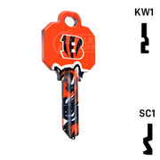Uncut Key Blank | NFL Cincinnati Bengals | Choose Keyway Residential-Commercial Key Ilco