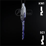 Uncut Key Blank |  NFL INDIANAPOLIS COLTS | Choose Keyway Residential-Commercial Key Ilco