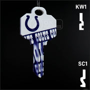 Uncut Key Blank |  NFL INDIANAPOLIS COLTS | Choose Keyway Residential-Commercial Key Ilco