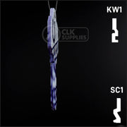 Uncut Key Blank |  NFL INDIANAPOLIS COLTS | Choose Keyway Residential-Commercial Key Ilco