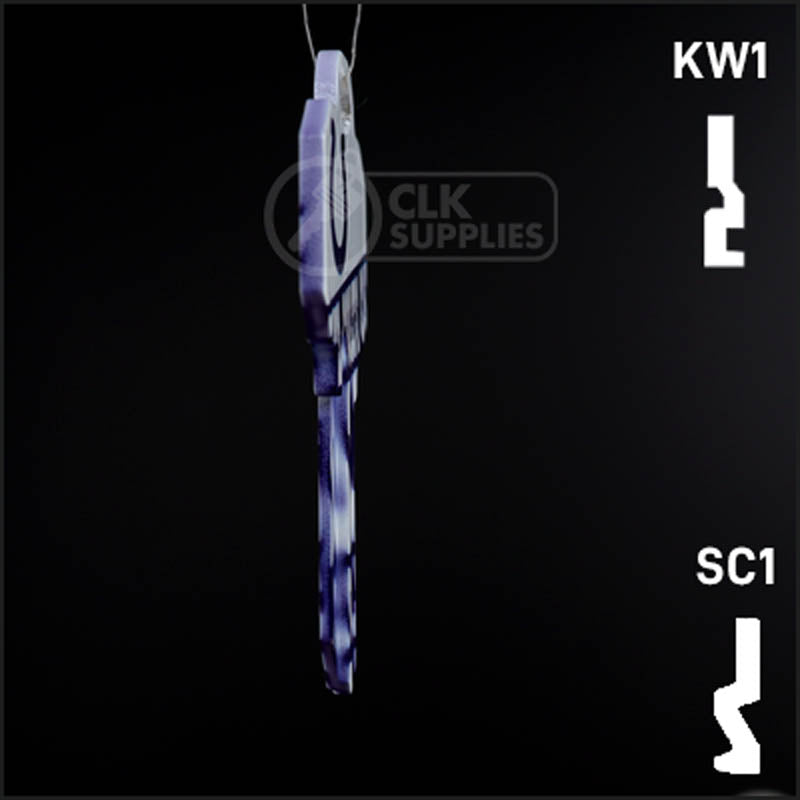 Uncut Key Blank |  NFL INDIANAPOLIS COLTS | Choose Keyway Residential-Commercial Key Ilco