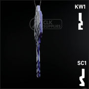 Uncut Key Blank |  NFL INDIANAPOLIS COLTS | Choose Keyway Residential-Commercial Key Ilco