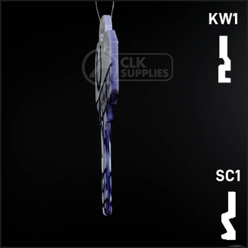 Uncut Key Blank |  NFL INDIANAPOLIS COLTS | Choose Keyway Residential-Commercial Key Ilco