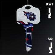 Uncut Key Blank | NFL Tennessee Titans | Choose Keyway Residential-Commercial Key Ilco