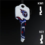 Uncut Key Blank | NFL Tennessee Titans | Choose Keyway Residential-Commercial Key Ilco