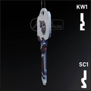 Uncut Key Blank | NFL Tennessee Titans | Choose Keyway Residential-Commercial Key Ilco