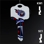 Uncut Key Blank | NFL Tennessee Titans | Choose Keyway Residential-Commercial Key Ilco
