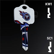Uncut Key Blank | NFL Tennessee Titans | Choose Keyway Residential-Commercial Key Ilco