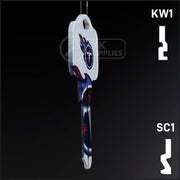 Uncut Key Blank | NFL Tennessee Titans | Choose Keyway Residential-Commercial Key Ilco