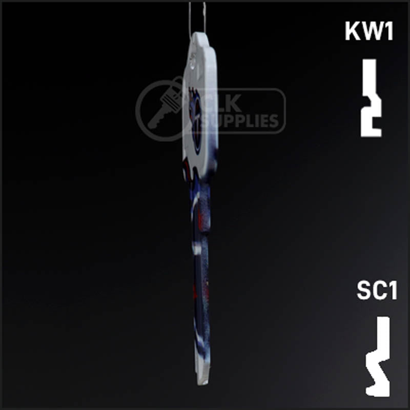 Uncut Key Blank | NFL Tennessee Titans | Choose Keyway Residential-Commercial Key Ilco
