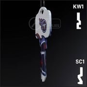 Uncut Key Blank | NFL Tennessee Titans | Choose Keyway Residential-Commercial Key Ilco