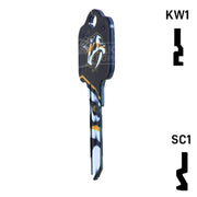 Uncut Key Blank | NHL Nashville Predators | Choose Keyway Residential-Commercial Key Ilco
