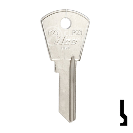 Uncut Key Blank | Papaiz | PZ1 Residential-Commercial Key Ilco