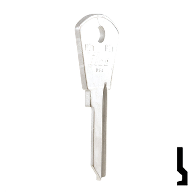 Uncut Key Blank | Papaiz | PZ1 Residential-Commercial Key Ilco