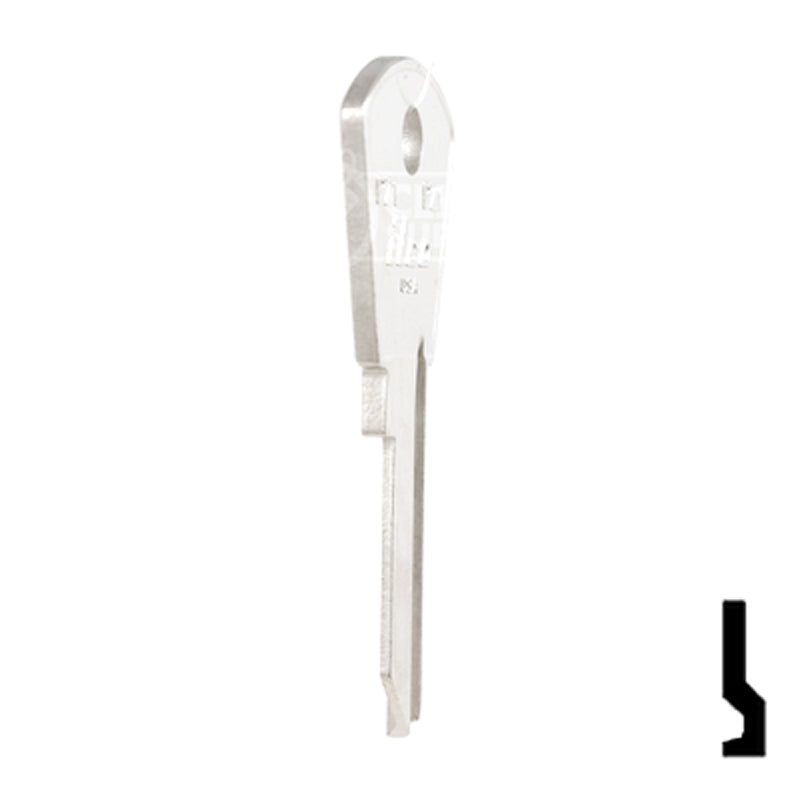 Uncut Key Blank | Papaiz | PZ1 Residential-Commercial Key Ilco