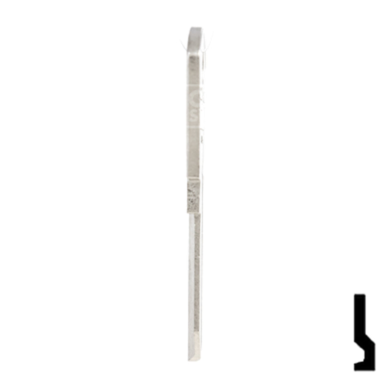 Uncut Key Blank | Papaiz | PZ1 Residential-Commercial Key Ilco