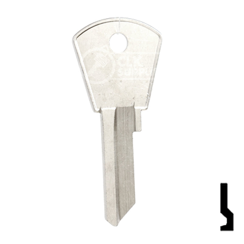 Uncut Key Blank | Papaiz | PZ1 Residential-Commercial Key Ilco