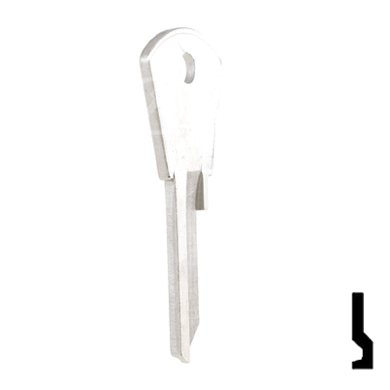 Uncut Key Blank | Papaiz | PZ1 Residential-Commercial Key Ilco