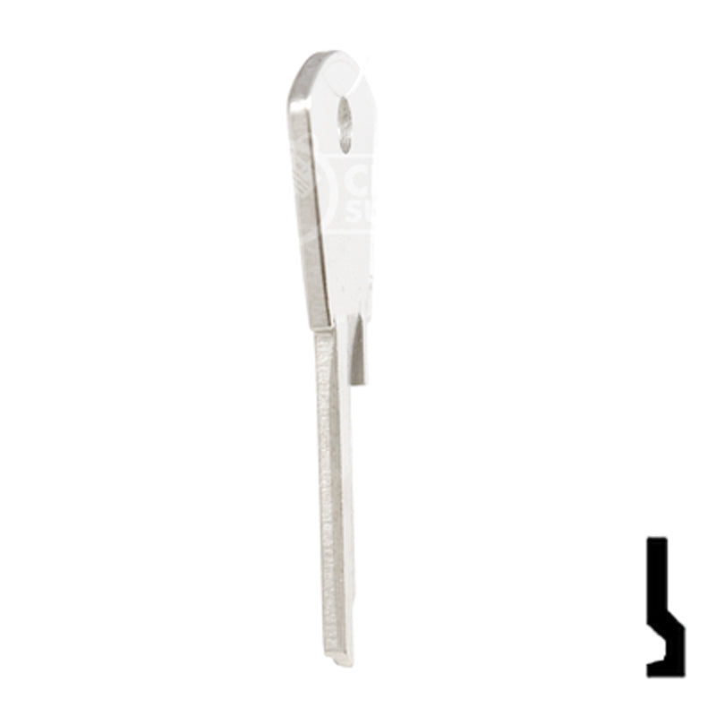 Uncut Key Blank | Papaiz | PZ1 Residential-Commercial Key Ilco