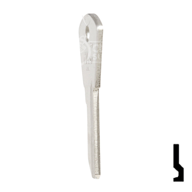 Uncut Key Blank | Papaiz | PZ1 Residential-Commercial Key Ilco