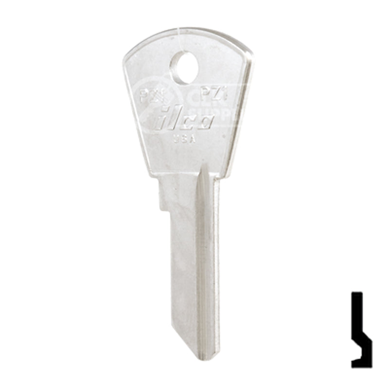 Uncut Key Blank | Papaiz | PZ1 Residential-Commercial Key Ilco